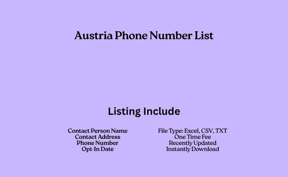 Austria phone number list
