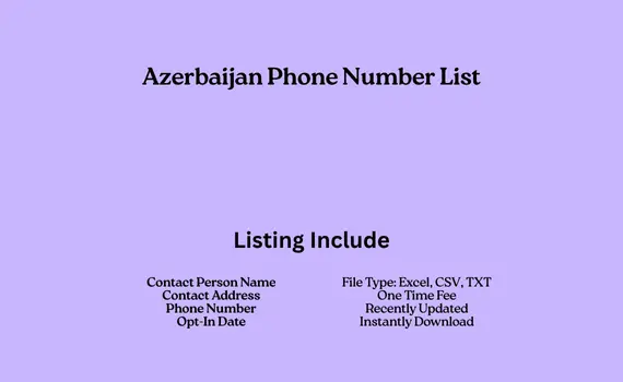 Azerbaijan phone number list