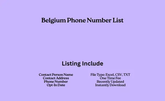 Belgium phone number list