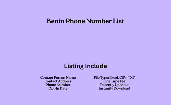 Benin phone number list