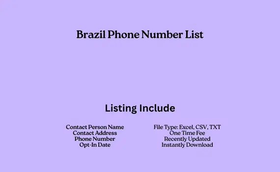 Brazil phone number list