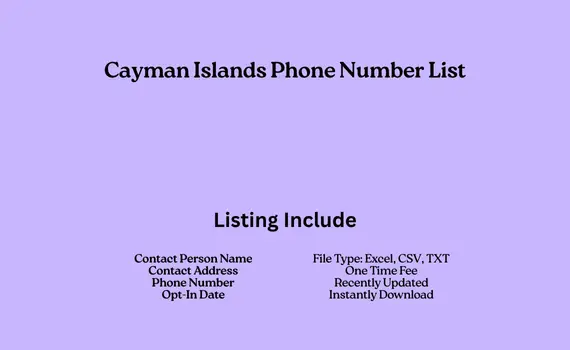 Cayman Islands phone number list