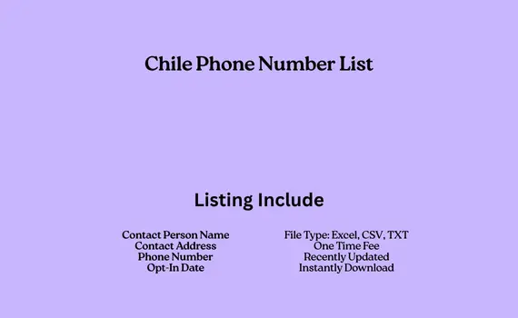 Chile phone number list