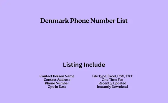 Denmark phone number list