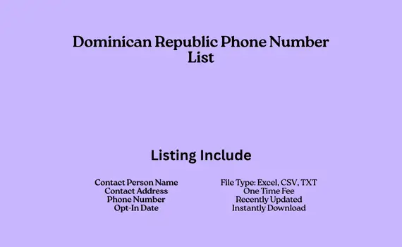 Dominican Republic phone number list