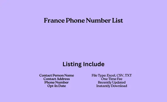 France phone number list