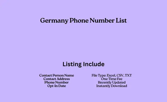Germany phone number list