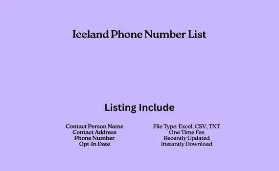 Iceland phone number list