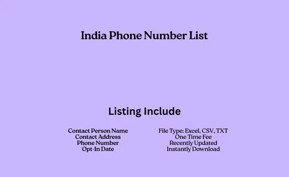 India phone number list