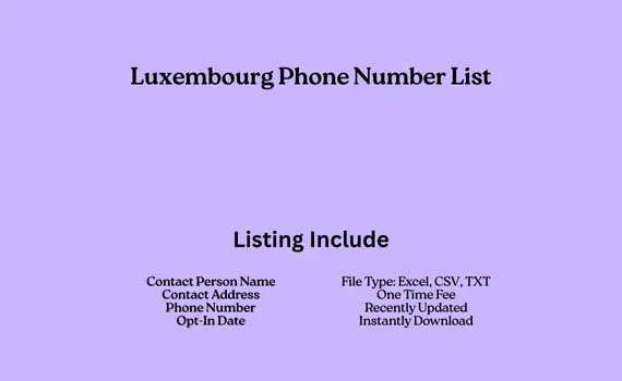 Luxembourg phone number list