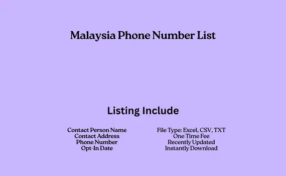 Malaysia phone number list