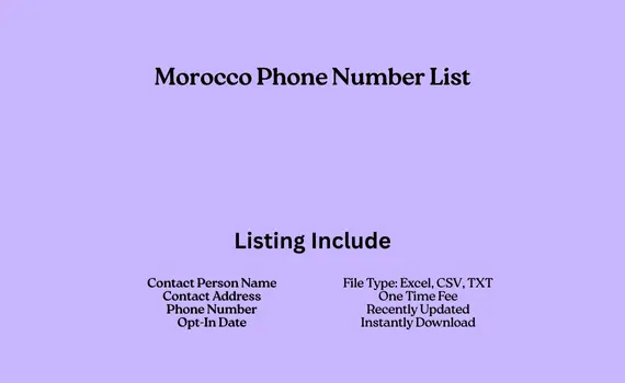 Morocco phone number list