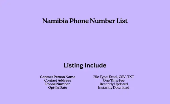 Namibia phone number list