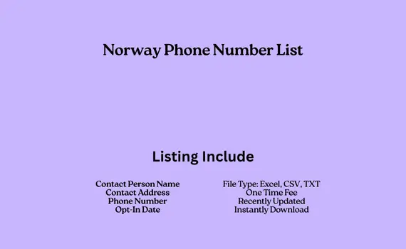 Norway phone number list