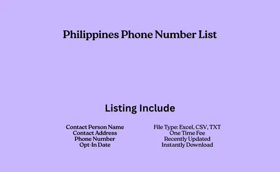Philippines phone number list