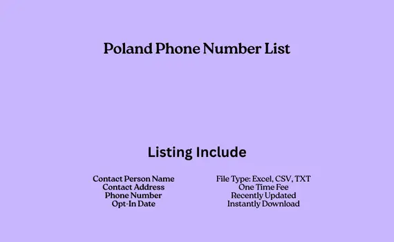 Poland phone number list