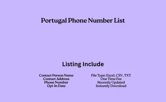Portugal phone number list