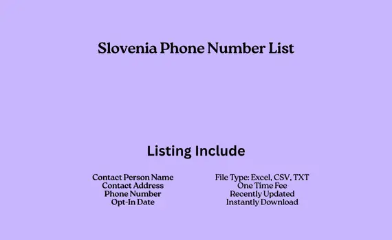 Slovenia phone number list