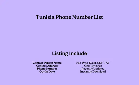 Tunisia phone number list