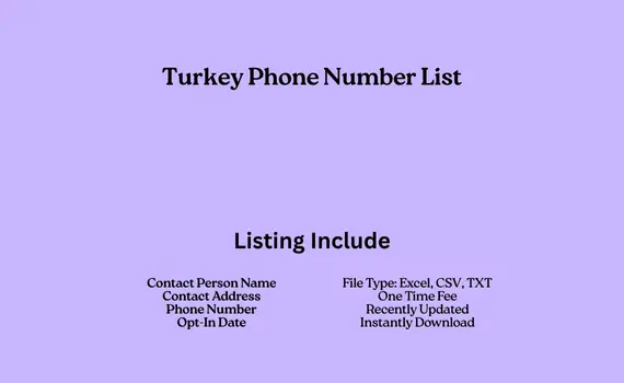 Turkey phone number list