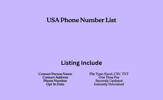 USA phone number list