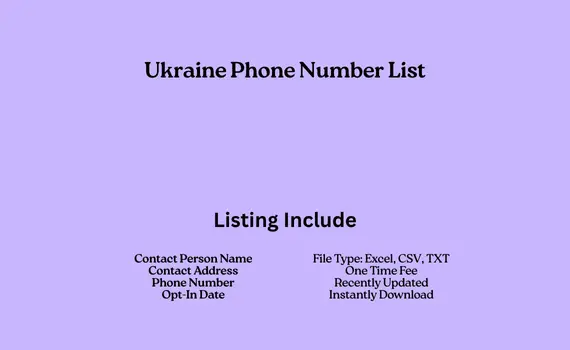 Ukraine phone number list