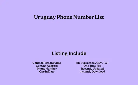 Uruguay phone number list